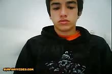 HOT, Sexy, Teen Boy Wanks and Cums on Cam