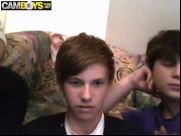 Super hot German boy wanks in group and cums