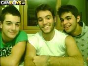 3 Italian Guys undressing 