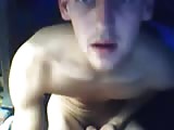 hung guy cums and plays around