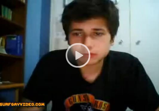 Hot Brazil boy cums and sees he's been tricked...