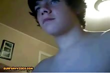 hottie boy twink has a big wank