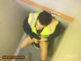 wank after work spycam video