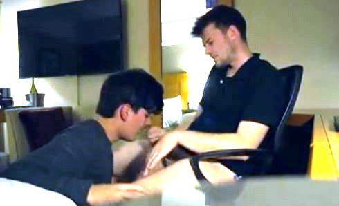 twink seducing straight roommate