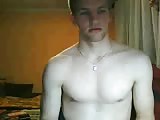 Boy Jerks on Webcam